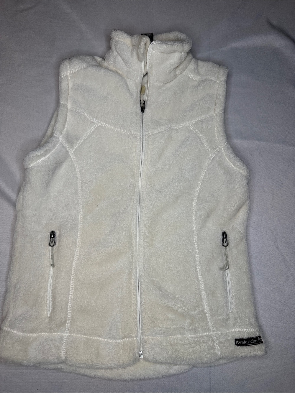 Avalanche Cream Fleece Zip Vest